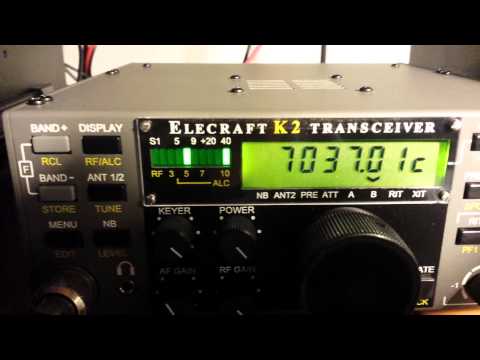 K6XX CW indicator in my Elecraft K2 #7022