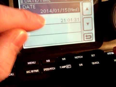 Using your Icom IC-7100 on Dstar (Part3) Setting the Time & Date