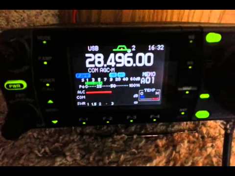 Icom ic-7000 10 meter open from horse trailer
