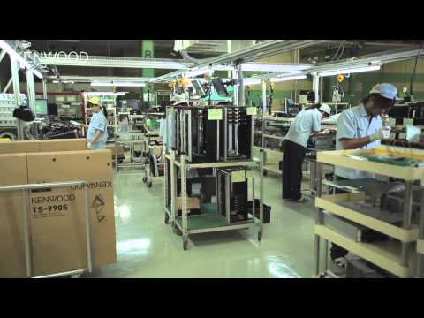 Assembly line of KENWOOD TS 990