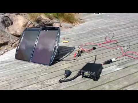 Biltema 13W solar panel Yaesu FT-857d