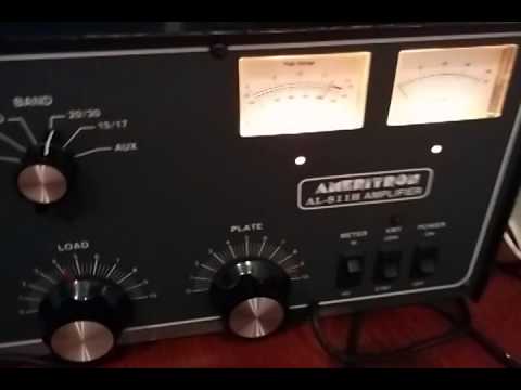 Test ameritron amplifier al-811h with 4 valves 572b
