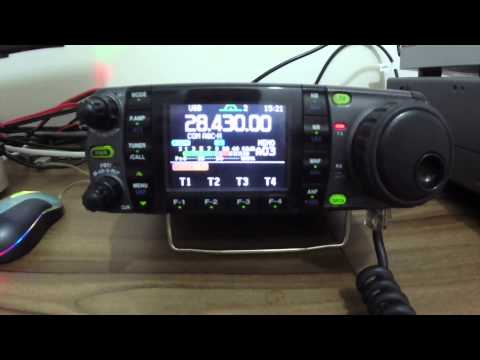 IC-7000 in a QSO between PU2VGA and F5OUX