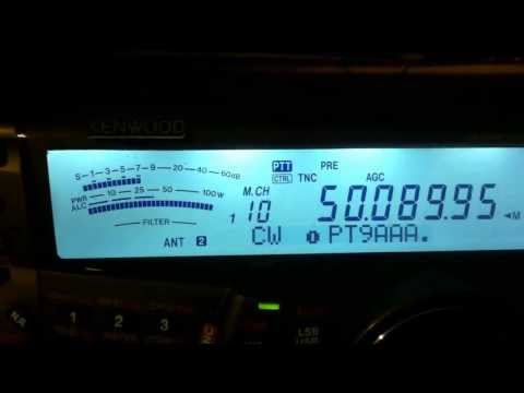 PT9AAA BEACON CA3SOC CE3RR kENWOOD TS-2000 HAM HAMRADIO 50 MHZ SIX METER