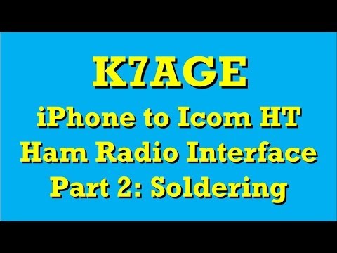 Ham Radio iPhone to Icom HT Interface Part 2: Soldering