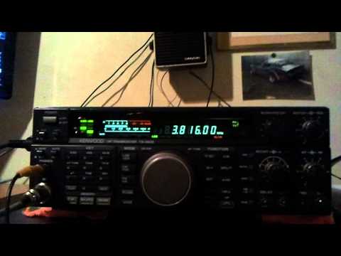 Kenwood ts 450 running with power sdr  ham radio