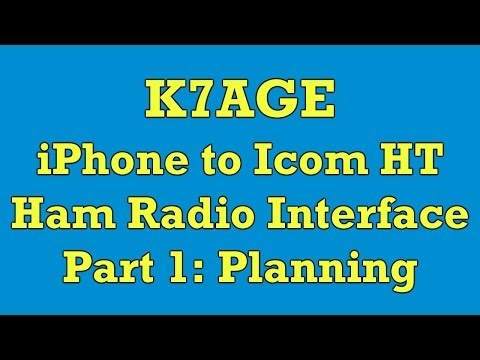 Ham Radio iPhone to Icom HT Interface Part 1: Planning