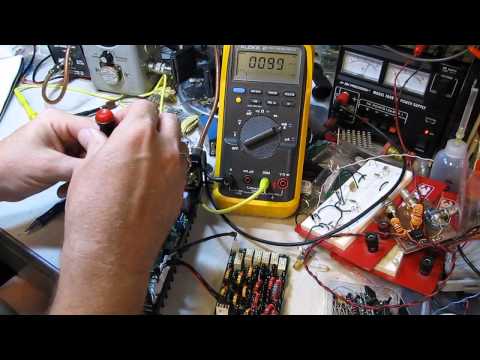 Adjusting the MOSFET drain current in the HF Packer V4 Amplifier (ham radio)