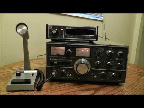 Kenwood Transciever TS-520 with Turner Mic and Digital Counter Frequency Display