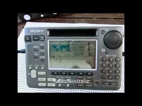 Fana, PCJ, ZNBC, R. Australia on Sony ICF-SW55 (and Yaesu FRG-100)