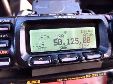 Yaesu FT857D 50MHz QSO