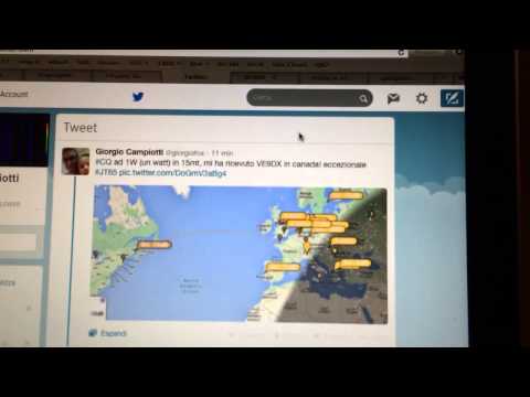 JT65A QSO ITALY - CANADA 1W Elecraft K3 part 1