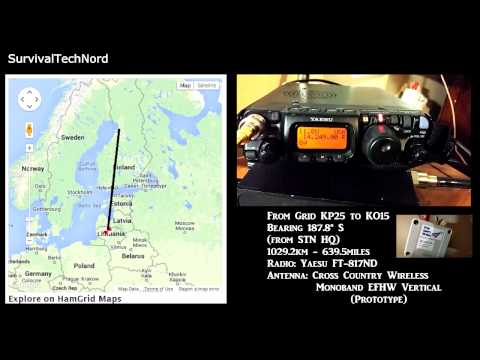 5 watt Range Test | Finland - Lithuania 1026km | Yaesu FT-817ND