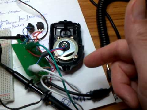 Elecraft MH3 mic into oscilloscope