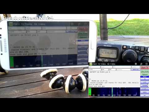 DroidPSK PSK31 |  Samsung Galaxy S4 Yaesu FT-817