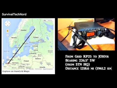 5 watt Range Test | Finland - Belgium 1961Km | Yaesu FT-817ND