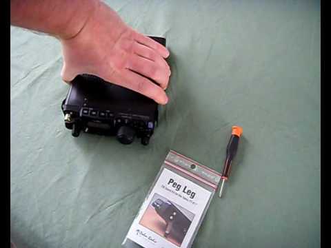 PalmRadio PegLeg tilt stand Installation/Review on my Yaesu FT-817ND 2E0RKY