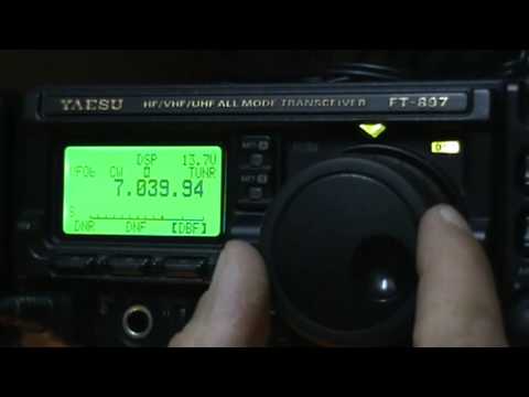 Yaesu FT-897D Filtro DSP en CW