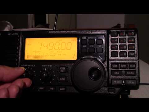 The Icom IC R75 Shortwave Receiver