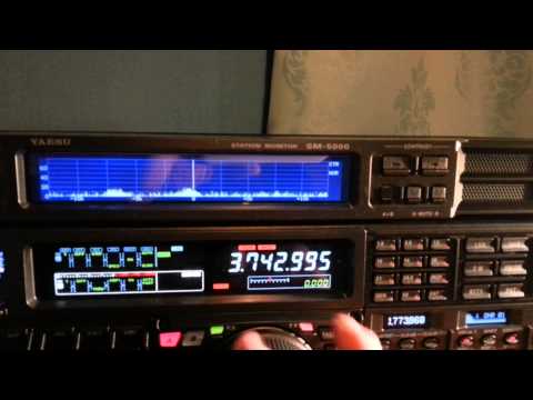Yaesu FTDX-5000MP listening on 40m & 80m SSB at the shack of M0SAZ