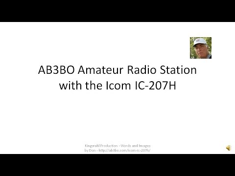 AB3BO Amateur Radio with the Icom IC-207H