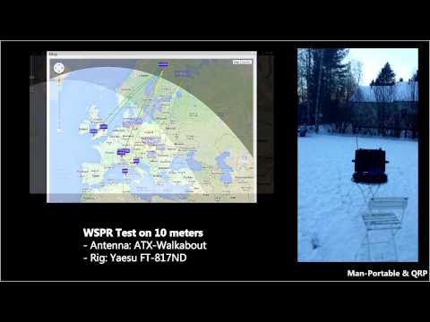 10m WSPR test | ATX Walkabout & Yaesu FT-817ND | Complete