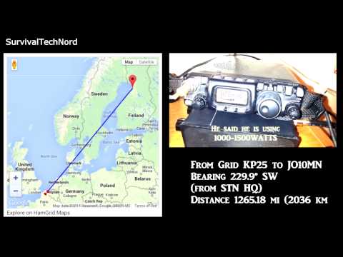 5 Watt Range Test | 1265miles - 2036km | Yaesu FT-817 Bugout Radio