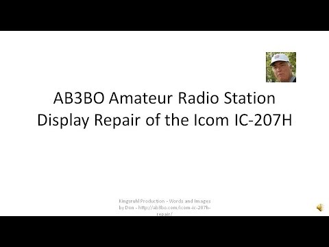 Icom IC-207H UHF/VHF Amateur Radio Display Repair