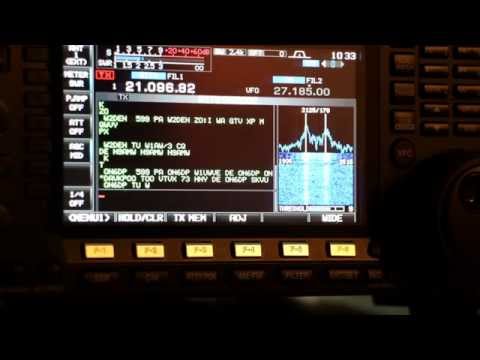 ICOM IC-7600 Setup for RTTY, Demo HD