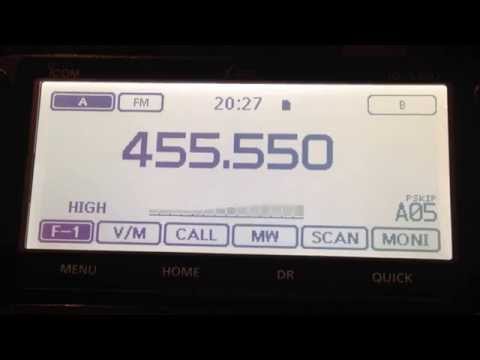 Manchester Airport FM & AM On The Icom ID-5100