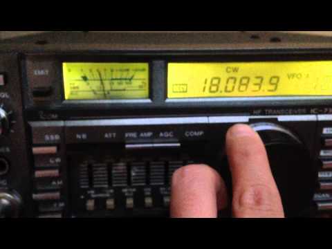 Icom 735 - SSB and CW Demo - 100 Watt TX - IW2NOY