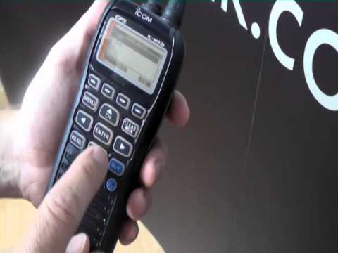 Changing Channel Group on an Icom VHF Marine Radio