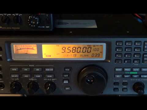 Radio Australia on 9580 Khz Shortwave on icom ic r 8500