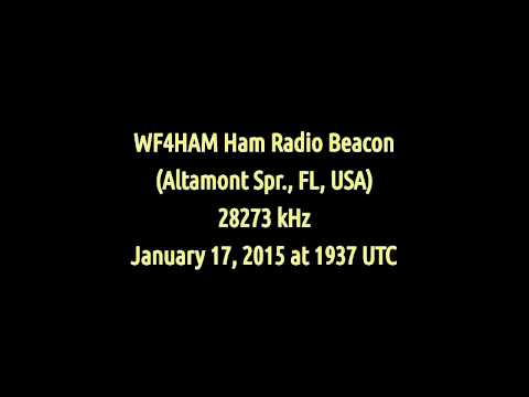 WF4HAM Ham Radio Beacon (Altamonte Springs, Florida, USA) - 28273 kHz (CW)