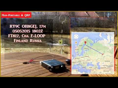 QRP QSO RY9C OH8GEJ 17m | Yaesu FT-817 F-Loop