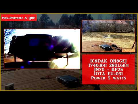 QRP QSO IC8-OH8 15M | Yaesu FT-817 F-LOOP