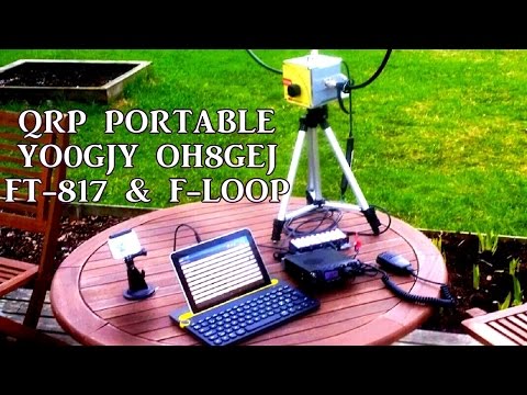 QRP Portable QSO YO9GJY OH8GEJ 17m | FT-817 F-Loop