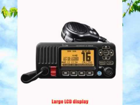 ICOM IC-M424 01 Compact Marine VHF Radio with Hailer Black