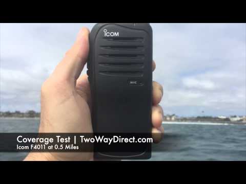 Icom IC-F4011 UHF Radio Line-of-Site Coverage Test