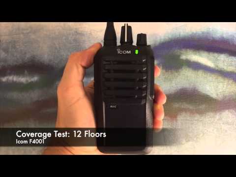 Radio Coverage Test: Icom F4001 (Inside Building)