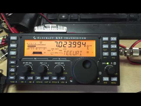 Elecraft KX3 - Test today on 40m and CW