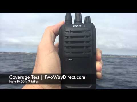 Icom IC-F4001 UHF Radio Line-of-Site Coverage Test