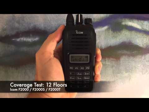 Radio Coverage Test: Icom F2000 / F2000S / F2000T (Inside Building)