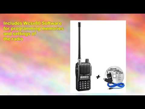 Icom V80hd Handheld Radio and Rt Systems Wcsv80 Usb Cable