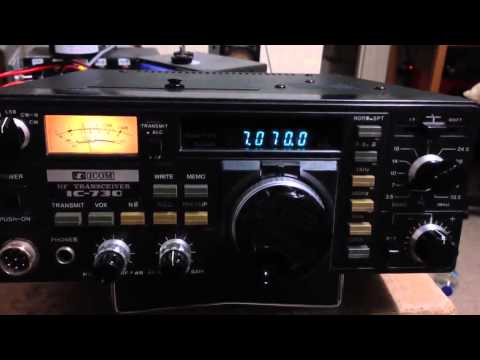 Amateur Radio: Icom IC-730 - Quick Test