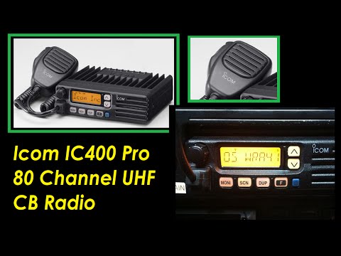 Icom IC400 Pro 80 Channel UHF CB Radio Australian pre programmed & what it is worth