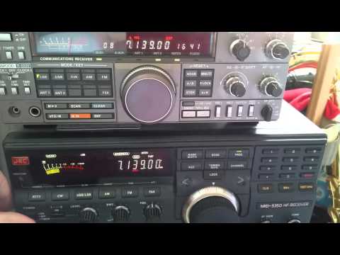 Kenwood R-5000 vs JRC NRD 535D HF Radio Ham Receiver