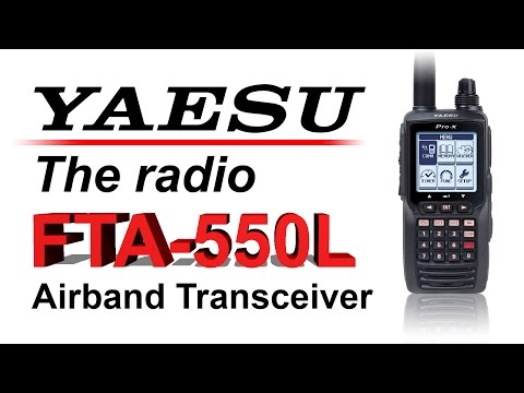 Yaesu FTA550L Handheld Airband Transceiver and ML&S