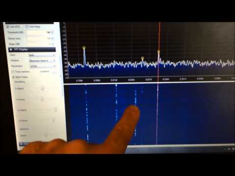 WD8DSB Kenwood TS-180s panadapter (using a Ham It Up up-converter and RTL-SDR USB dongle receiver)