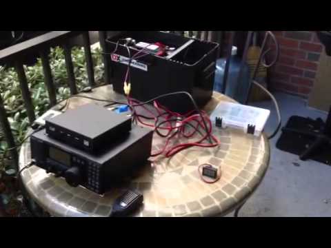 ICOM 718 HF Ham Radio- Set Up For Battery & Solar